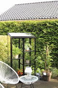 Pikasso Black - Luxe Verrijdbare Muurkas (Zwart & Gehard Glas)